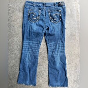 Silver Plus Size Jeans Women's Blue Denim Jeans